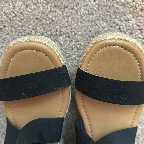 Black Platform Espadrille Sandals - Picture 10 of 10